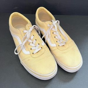 Womens size 10 Pastel yellow vans